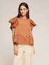 Openwork embroidered blouse image number 0