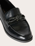 Mocasin din țesătură laminată neagră image number 3