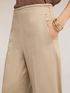 Wide-leg gabardine trousers with pressed crease image number 2