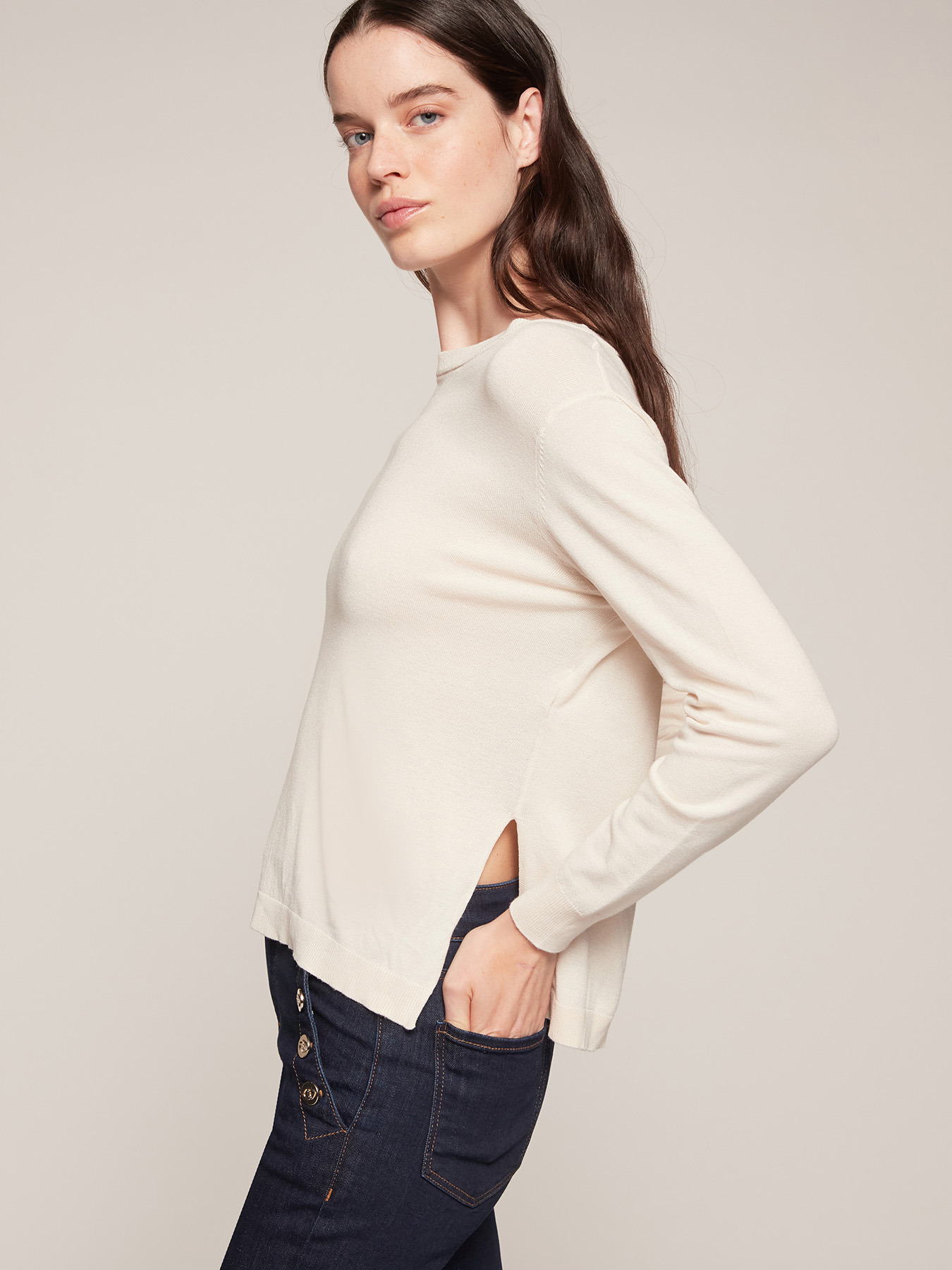 Sweater with side splits image number 2