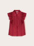 Camicia in mussola con volants image number 4