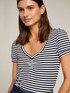 Striped ribbed jersey T-shirt image number 2