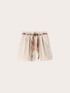 High-waisted poplin shorts with belt image number 4