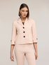 Three-quarter sleeve cotton blend jacket image number 2