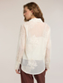 Camisa de organza con bordados florales image number 1