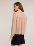Bluse aus Georgette mit Polka Dots und Plissee image number 1