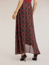 Printed georgette maxi skirt image number 1