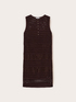 Crochet knit sheath dress image number 4
