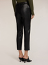 Pantaloni slim fit din țesătură laminată image number 1