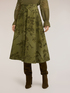 Midi flared skirt with botanical print image number 2