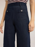 Cropped wide leg jeans with jewel buttons image number 3