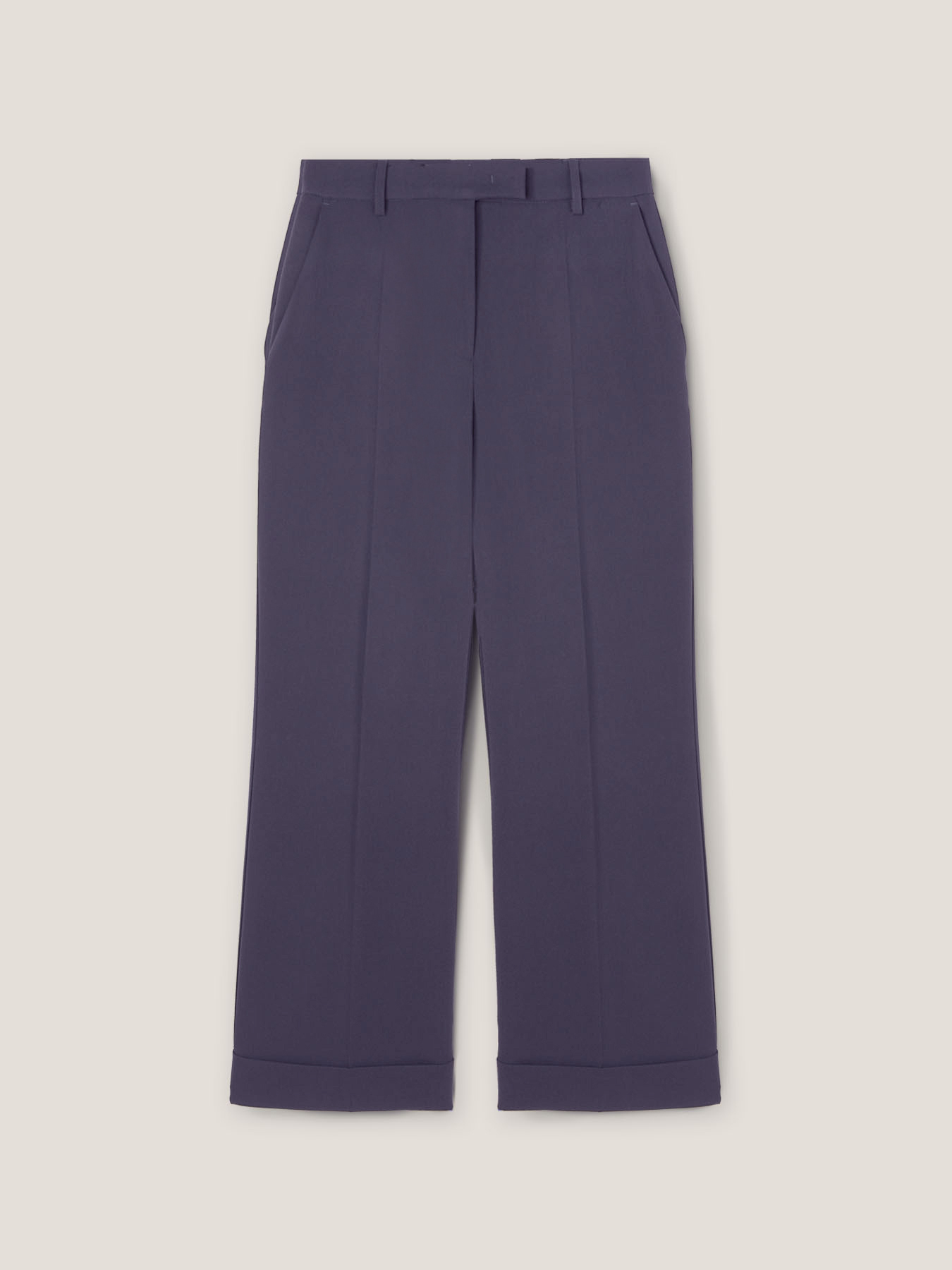 Cropped trousers with turn-up image number 3