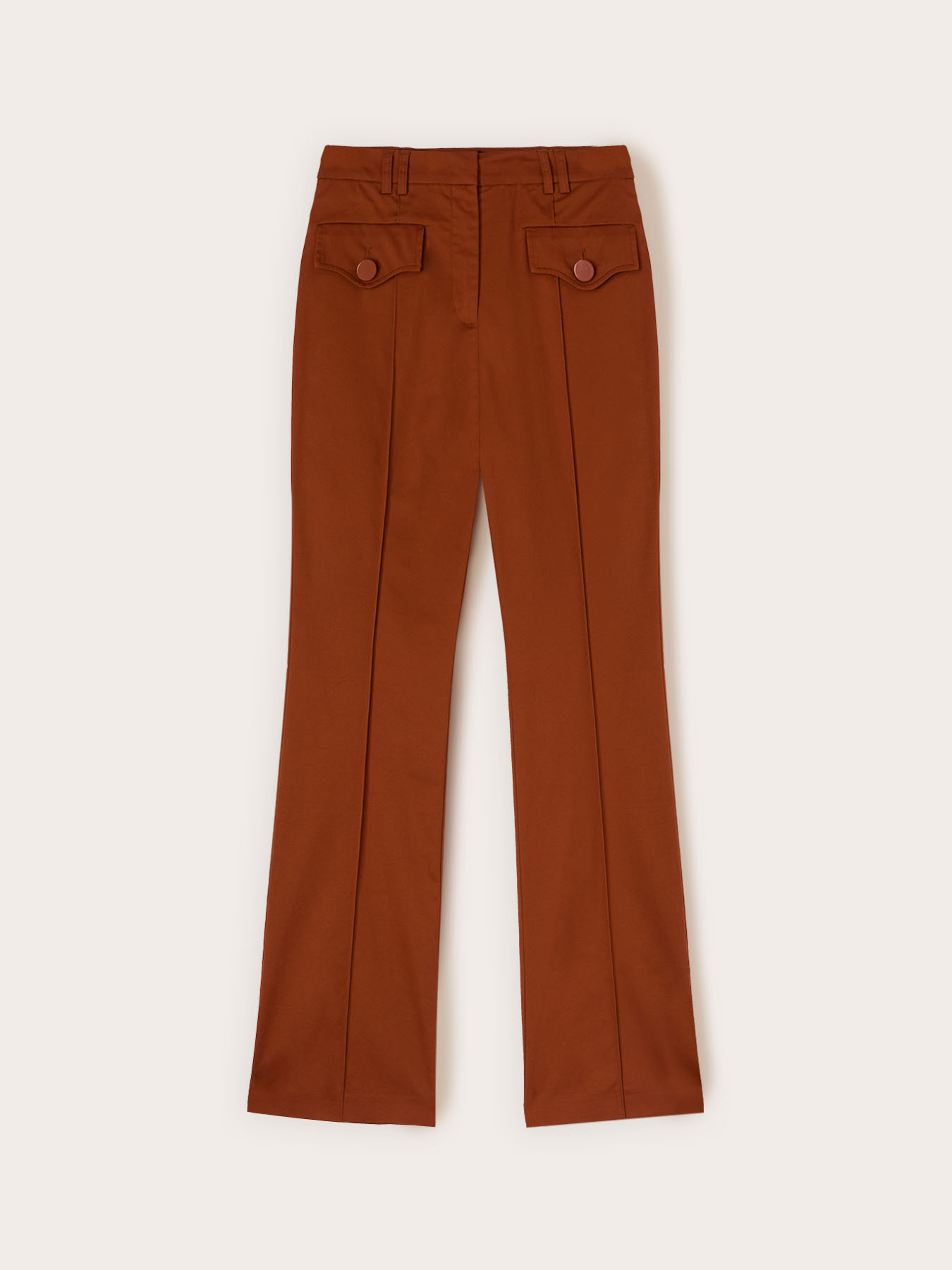Flare pants with pockets image number 0