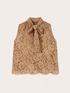 Blouse en dentelle avec n&oelig;ud image number 4