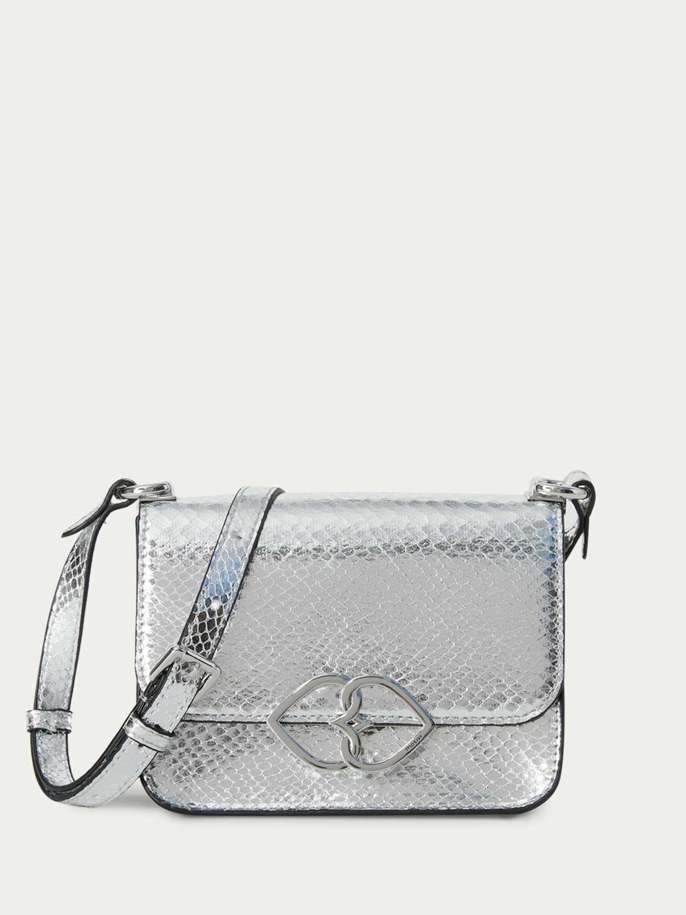 Snakeskin print silver Double Love Daily bag image number 0