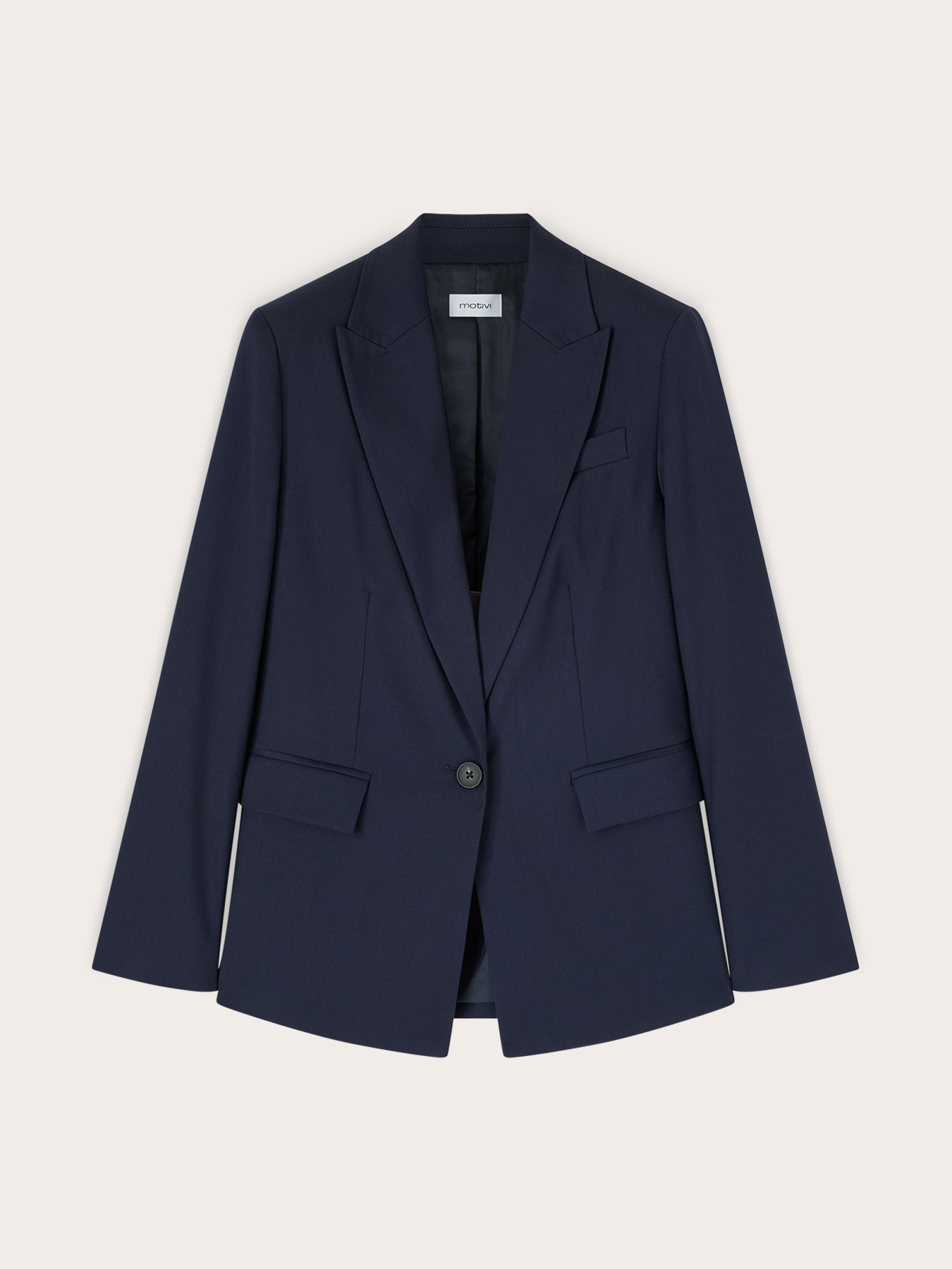 Single-breasted cady blazer image number 4