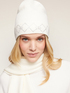 Beanie with micro rhinestones, Double Love pattern image number 0