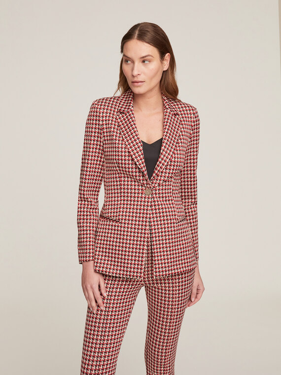 Motivi Blazer jacquard fantasia pied de poule Donna