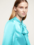 Blusa con fiocco satin image number 2
