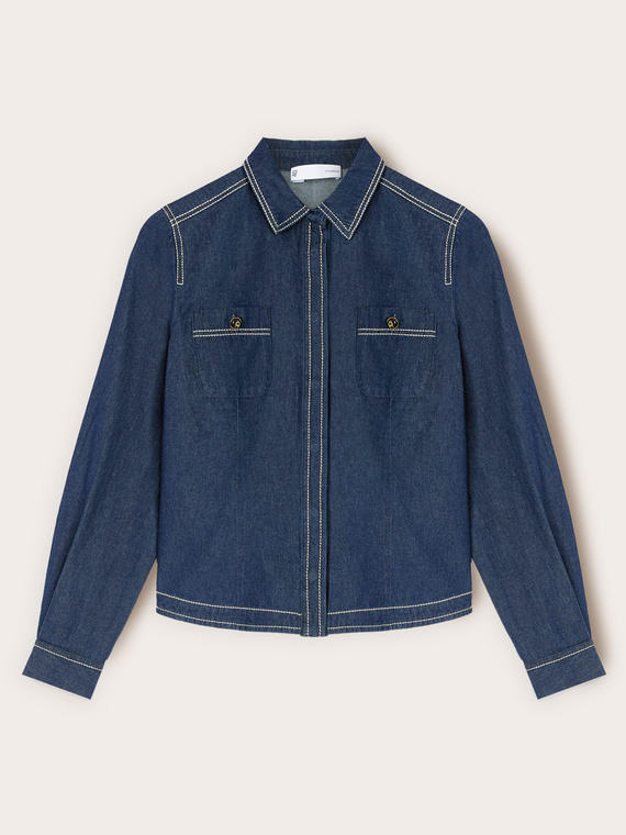 Camicia in denim con tasche