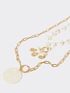 Long necklace with shell pendant image number 0