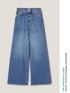 Jeans mit weitem Bein und hohem Bund image number 3