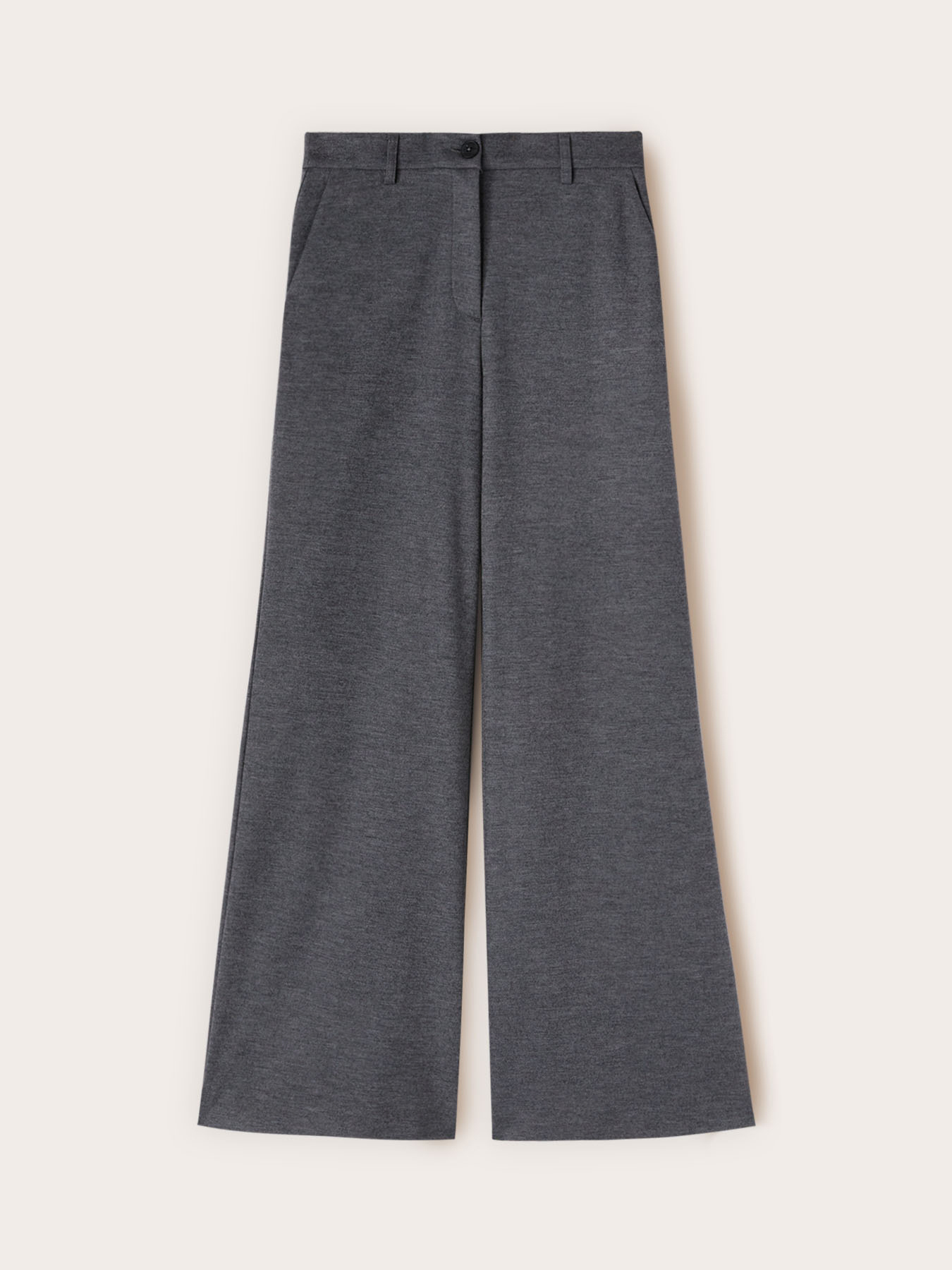 Palazzo pants in wool blend image number 3