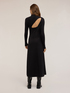 Midi knit dress with back cut-out image number 2