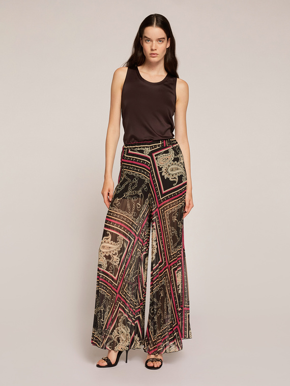 Motivi Pantaloni plissé fantasia catene Donna