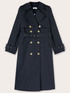 Long double-breasted trench coat image number 3