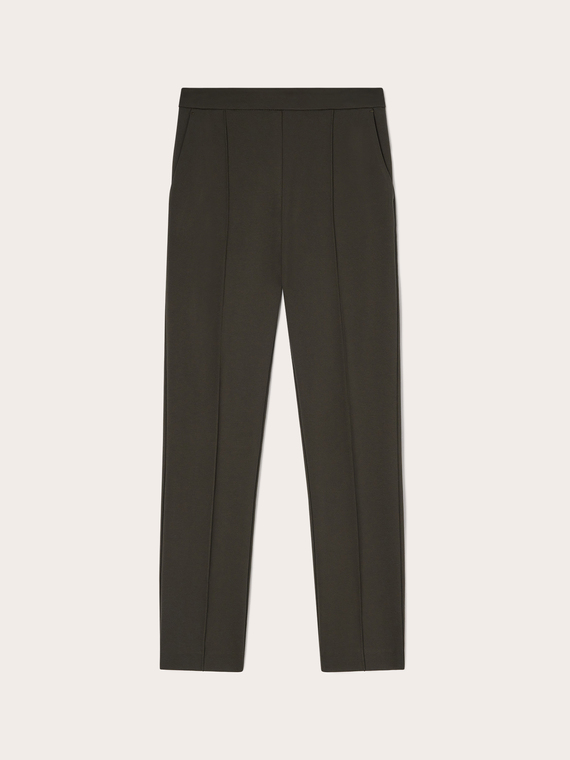 Slim-Fit-Hose aus Milano-Strick
