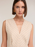 Striped linen blend sheath dress image number 3