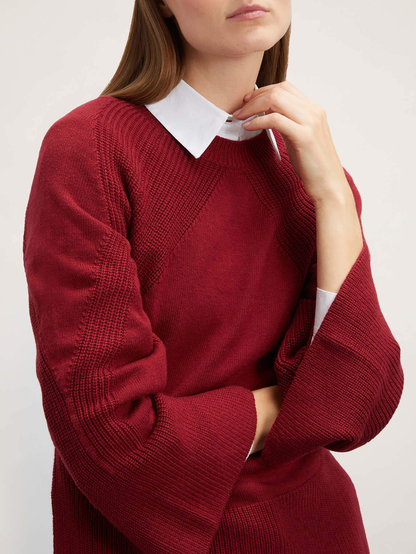 Raglanpullover aus Wollmischung image number 2