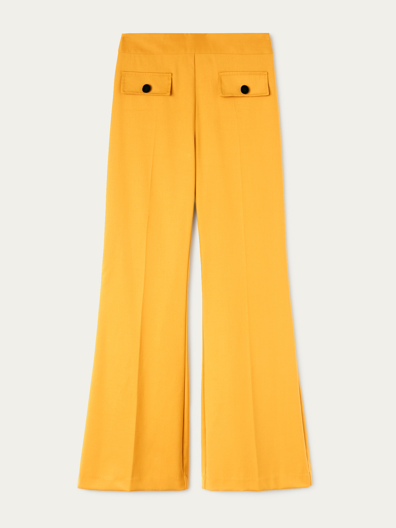 Pantaloni flare con tasche a patta image number 3