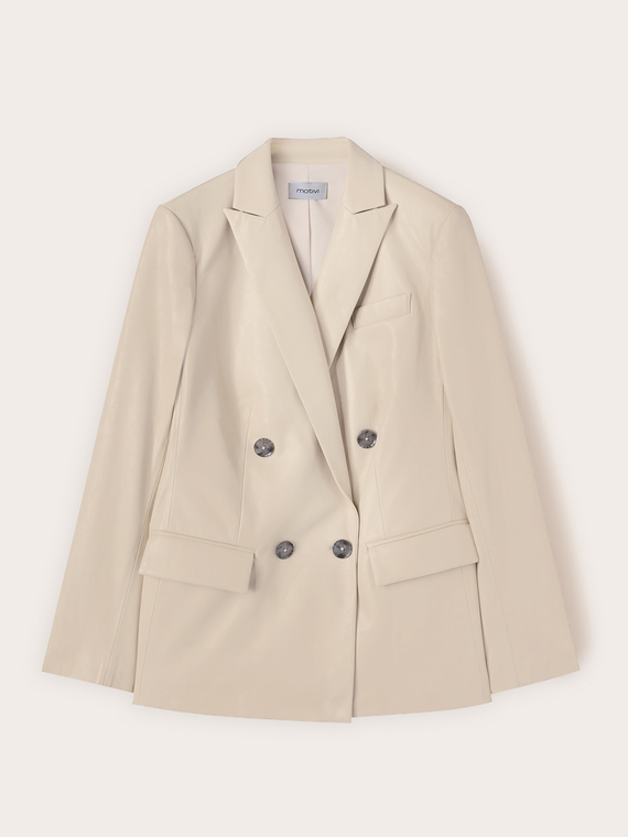 Double-breasted blazer jacket with lapels