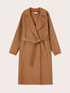 Double-breasted wool blend coat with belt image number 4