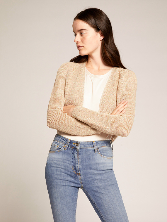 Motivi Cardigan corto lurex Donna