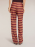 Chevron knit palazzo pants image number 1