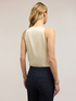 Wide shoulder satin top image number 1