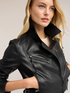 Biker jacket with asymmetric zip image number 3