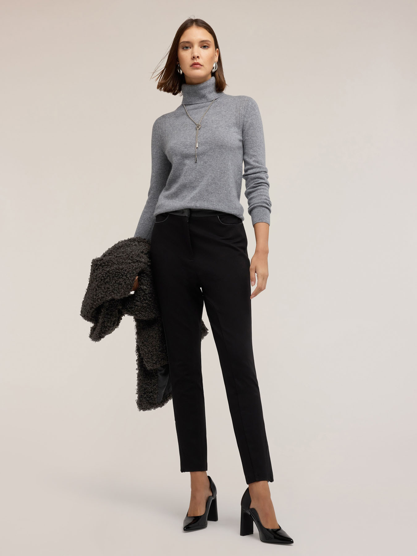 Pantalon skinny en point de Milan image number 2