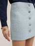 Boucl&eacute; fabric miniskirt image number 3