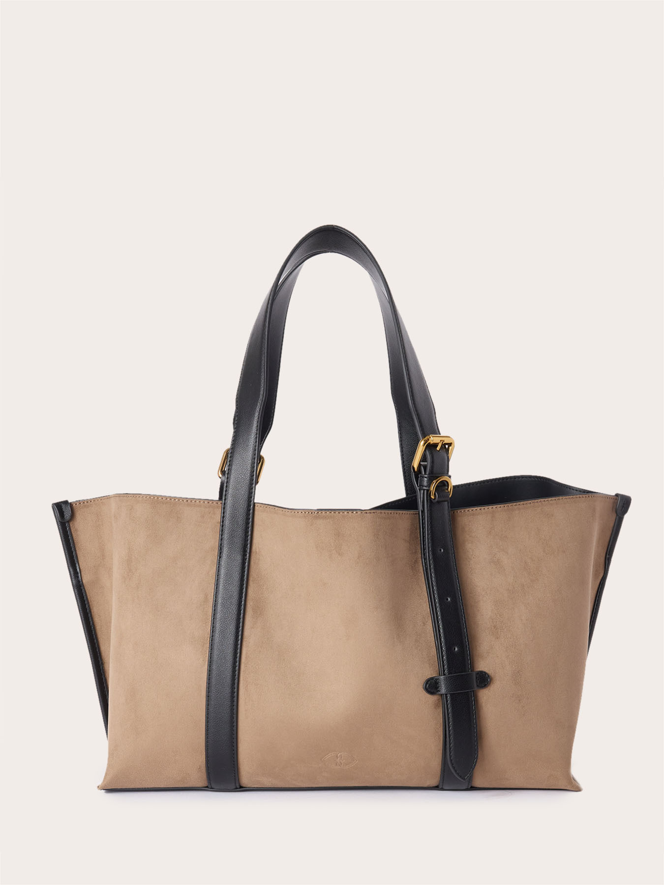 Shopper mit Schnallenhenkel und kontrastierenden Profilen image number 2