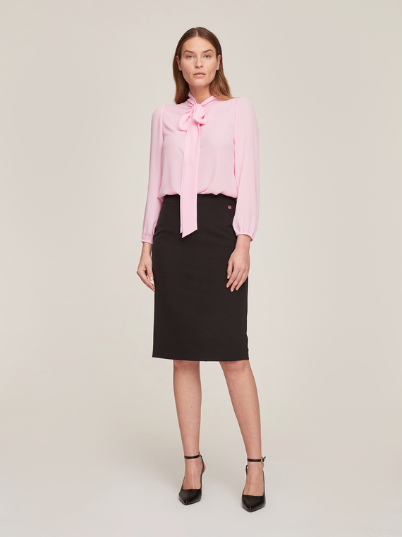 Motivi Gonna longuette tinta unita Donna Nero