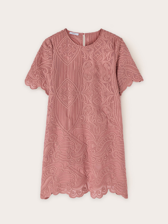 Embroidered organza dress