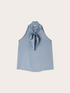 Top en satin avec n&oelig;ud image number 4