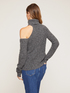 Alpaca blend turtleneck sweater with cut out feature image number 1