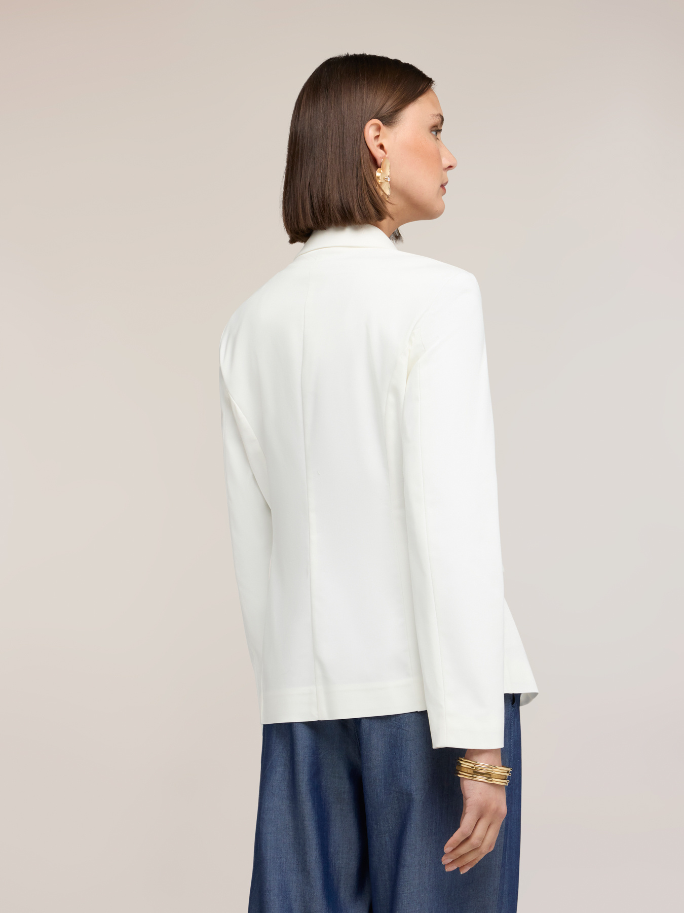 Strukturierter Blazer aus Baumwollmischung image number 1