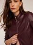Geacă din țesătură acoperită cu croială modelatoare image number 3