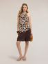 Shorts mit hoher Taille aus Leinenmischung mit Abn&auml;hern image number 0